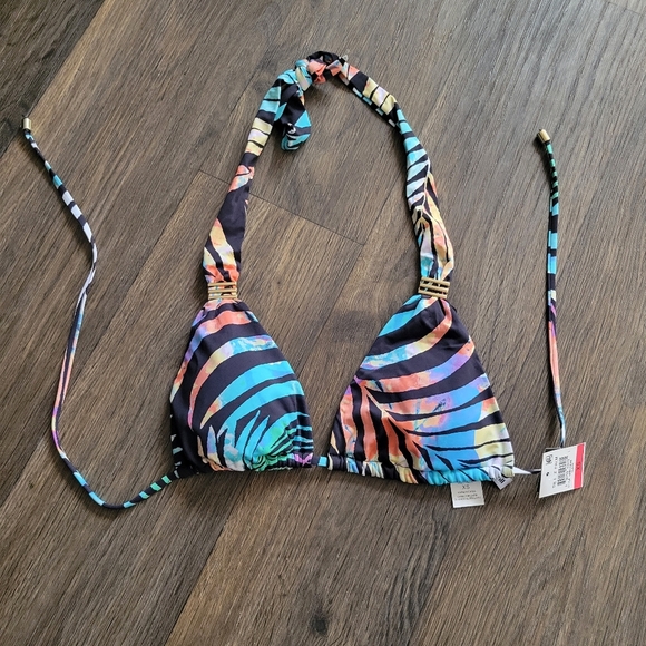 Bar III Other - Bar 111 Multicolor Halter Bikini Top